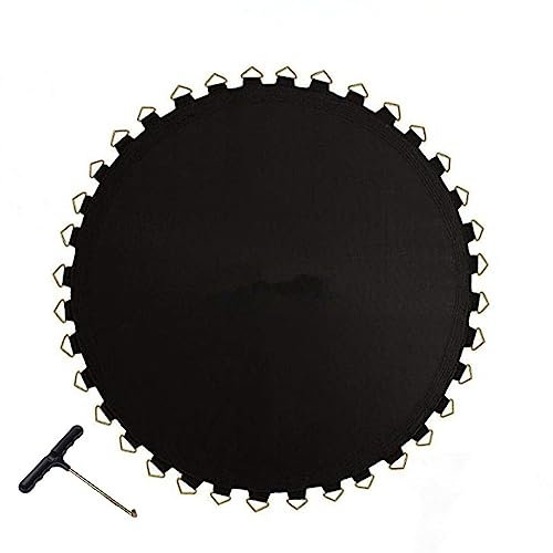 Creperture Tapete de Repuesto para Cama elástica, 2,44 m 48 Hebillas Trampolines Redondos tapete de Salto de Resorte de Seguridad Impermeable Resistente a los Rayos UV Almohadilla de Cama de Salto