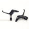 Zoegneer 2 x Bremshebel, Aluminiumlegierung, 2 Finger, leichter Bremshebel für Mountainbike, Kinderfahrrad, , schwarz