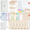 Budget Planner Deutsch | Binder - Sparchallenge Bugetplaner Deutsch, Giantzhong Budget Binder A6 Leder Startset, Geldumschläge Umschlagmethode - Finanzplaner Haushaltsbuch - Cash Stuffing (Weiß)
