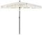 Acomoda Textil – Sombrilla Rectangular Crema para Jardín y Playa 2x1,25 m. Parasol Inclinable y Abatible Multifuncional de Aluminio.