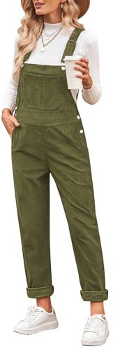 Vetinee Overall Herbst Damen Overall Jumpsuit Sommer Damen Sommer Winter Moos Größe X-Large Passt EU Größe 46 bis EU Größe 48