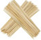 MAXPERKX 150pcs 10 inch Bamboo BBQ Natural Wooden Skewers Sticks for BBQ Barbecue Kebab Appetizer Cocktail Fruit and Chocolate Fountain Durable Easy Clean Reusable Pack of 150
