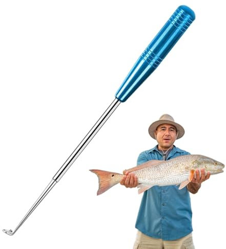 jopiuieo Fishing Hook Remover - Magnetic Fish Hook Removal Tool Quick Release Fishing Hook Device - Ergonomic Fishhook Disconnect Removal Tool Fishing Hook Extractor