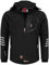 Arctic Seven Herren Softshell Jacke Funktionsjacke Outdoor Regenjacke Atmungsaktiv Fleece Innenfutter AS301 [AS-301-Schwarz-Orange-Gr.3XL]