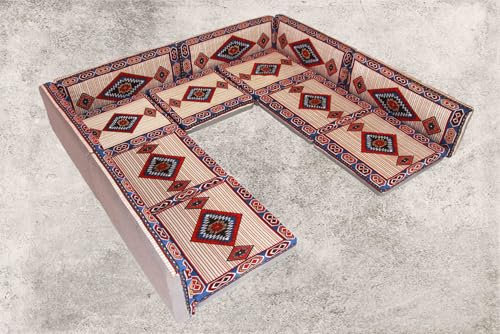 Generisch Orientalische Sitzkissen, Arabisches Sofa, Kelim, Orientalische Sitzsofa, Boden Sofa, Sitzkissen, Sark Kösesi, Osmanlisches Sitz