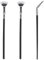 QZKJQDD Mascara Fan, Folding Angle Scalloped Eyelash Brush, Multifunctional Angled Fan Shaped Eyelash Brush Lash Wand Brush Makeup Tool, for Upper Lower Eye Lash (3Pcs)