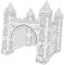 Abaodam 1satz Papier Schloss Modell Bastelset Kreatives DIY Ausmalpuzzle Für Junge Mädchen Umweltfreundliche Und Abbaubare Materialien Als Geburtstagsgeschenk