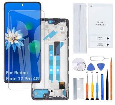 H&LYCYJ Pantalla para Redmi Note 12 Pro 4G TFT con marco