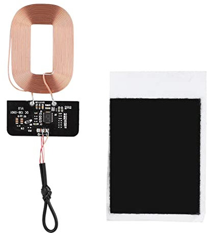 Wireless Charging Module, 5V 1A Coil Charger Receiver Module DIY Circuit Board Charger with Magnetic Spacer for All Qi standard phones