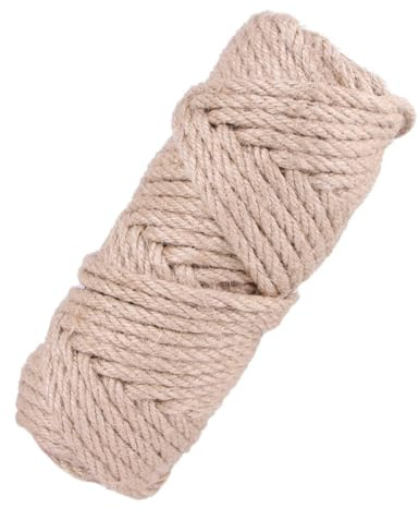 UTHCLO 30m Corda di Canapa per Gatti Giocattolo per Graffiare Artigli Affilati Materiale Sicuro e Resistente