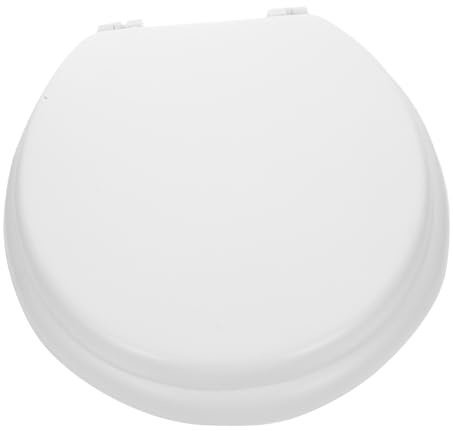 iplusmile Asiento de Inodoro de Espuma Suave Cojín Acolchado Cómodo y Resistente Fácil de Limpiar y Diseño Clásico para Baño Compatible con Modelos | Fácil de Retirar, Soporte Reforzado y Estable, Distancia de Orificios 12 a 16cm, Baño del Hogar