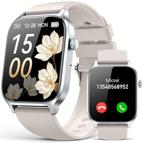 Smart Watch for Men Women- Answer/Make Call, 2026 IP68 Waterproof Fitness Tracker Watch with Sleep Step Counter Activity Smartwatch for Samsung Andriod iPhone iOS (Starlight, 1.83)