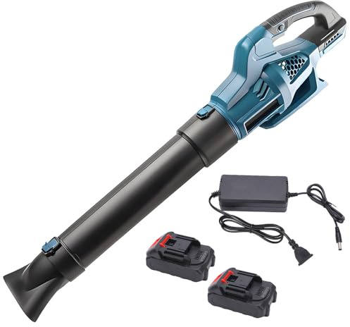 Soffiatore Professionale 6 Velocità Batterie 88V Soffiatore di foglie elettrico senza fili Cura del Giardino e la Rimozione di foglie e Polvere