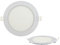 12w LED Panel Ultra Slim weisser Rahmen Unterputz Lichtpanel Einbauleuchte Einbaulampe Deckenleuchte Deckenlampe Lampe Rund Ø 170mm Kaltweiss inkl. Trafo
