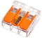 Wago Hebelverbindungsklemme 3 x 0,2-4mm², 10 Stück Packung, BLV221413