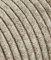 Câble textile pour lampe - Câble en tissu 3 fils (3 x 1,50 mm²) - Toile beige - Fabriqué en Italie (5 mètres)