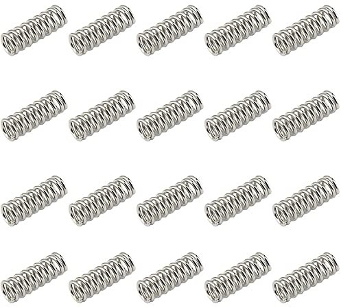 DollaTek 3D-Drucker Zubehör Feeder Beheizte Bett Druckfeder für Ultimaker/Wade-Extruder vernickelt (20pcs)