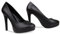 Bismaa Mens Womens Drag Queen Cross Dresser HIGH Heel Round Toe Court Shoes Big Sizes UK 9,10,11,12 (UK 12/EU 46, Black Matte)
