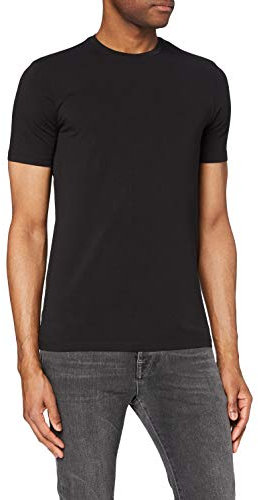 Armani Exchange Pima Round Neck, Maglietta a Maniche Corte, Uomo, Nero (Black 1200), XS