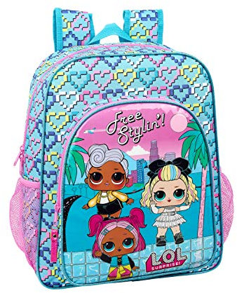 LOL Surprise Hearts, Mochila Junior Niña Adaptable Carro, Unica, Multicolor