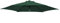 Green Bay 2.5m/6 Arms Replacement Parasol Garden Patio Umbrella Fabric Canopy Cover (Green)