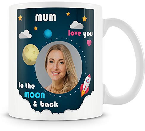 Mum Photo Mug Gift - Mum Love You to The Moon and Back Cup