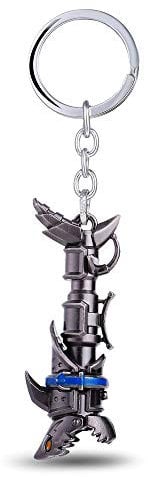 guodong League of Legendes Jinx Cannon Lol Porte-clés Porte-clés en métal pour Cadeau Porte-clés Bijoux pour Voiture