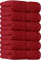 Utopia Towels Premium Red Handtücher – 100% gekämmte, ringgesponnene Baumwolle, Ultra weich und sehr saugfähig, 600 g/m², 40.6 x 71.1 cm, Hotel- und Spa-Qualität Handtücher (6er-Pack)