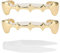 Halloween Hip Hop Dents,Plaqué Joker Gold pour Bouche Haut Bas Hip Hop Dents Grills,Fausse Dent Dents Supérieures Décoration pour Hommes Femmes,Rappeur Costume Cosplay Party,Cadeau pour Rappeur(Or)