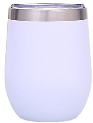FALIYORS 12Oz Stainless Steel Mug,Swig Wine Cups Eggs Shaped Mug,Cup Beer Wine Coffee Glass Thermos Cup,Drinkware Mugs with Lid a/A / 8x11.3cm