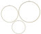 Spetebo Metall Deko Ringe 3er Set Gold - 50/40 / 30 cm - Eisenringe zum Aufhängen - Hoop Blumen Wand Hänge Kranz Weihnachten Hochzeit Geburtstag Dekoration