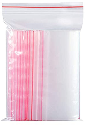 500 Sacchetti Plastica Trasparente,Bustine Trasparenti Richiudibili,Sacchetti Chiusura Ermetica Piccoli,Buste Richiudibili Con Zip Alimenti Ispessimento e Resistente 7x10cm