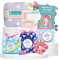First Period Kit for Girls No Tampons - Emergency Kit Bag for Girls with Sanitary Pad Storage Bag, Teen Sanitary Towels, Lil-Lets Teens Liners, Hair Scrunchie, Period Info Booklet and Period Tracker