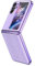 COQUE pour Oppo Find N2 Flip, Tup Electroplated Shell Plain Skin Anti-Drop Mobile Phone Case, Couvercle de téléphone Pliable pour Oppo Find N2 Flip-Violet