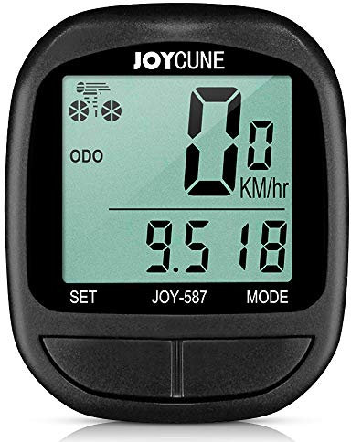 HUIOP bike computer, Bike Computer Bicycle Waterproof Wired Speedometer and Stopwatch Cycle Bike Computer with LED Display for Outdoor Cycling,bike speedometer