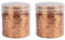 Ideen mit Herz Blattmetall-Flocken | Blattgold-Flakes zum Basteln | 2 Dosen mit je 3g (kupfer)