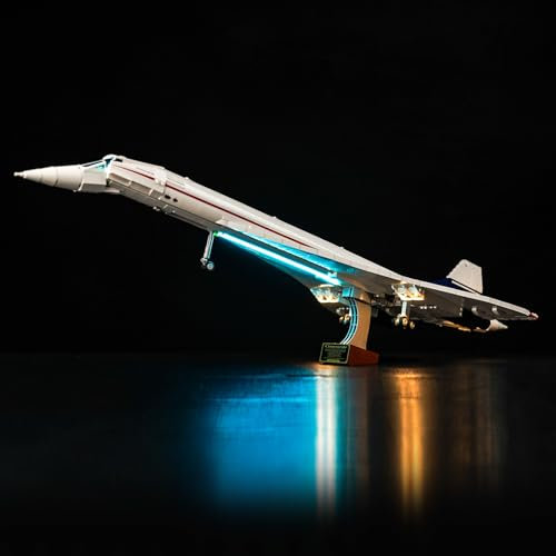 Led Licht Set Kompatibel mit Lego 10318 Airbus Concorde (Kein Modell), Dekorationsbeleuchtungsset Compatible with Lego Concorde Kreative Spielzeug