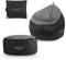 HAPPERS Pack Puff Gamer Junior Gris: Puff Gamer Junior + Reposapiés + Cojín