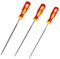 Chainsaw File,3 PCS Chainsaw Files,Professional Round Chainsaw Sharpener for Chainsaw Chain,Chain Saw Sharpener Tool,3 Sizes Round Chain Saw Sharpener File with Non-slip Handle for Chainsaw,Red Yellow