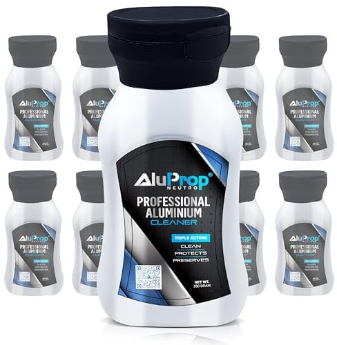 ALUPROP NEUTRE 8 x 330 g | Nettoyant pour menuiserie en aluminium anodisé et thermolaqué | Ravive couleur et brillance | Fenêtres, portes et cadres | Sans acide | Nettoyage extérieur