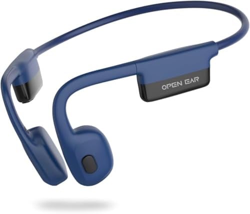 SANOTO Auriculares Conduccion Osea, Auriculare de Conducción ÓSea con 8 Horas De Duración De La Batería, Auriculares Oseos con MicróFono Dual, IPX6 Impermeable Auriculare Inalambricos, para Correr