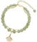 SpaNn Hetian Jade-Goldblatt-Armband, Feng Shui-Glücksarmband, zierliches Perlenarmband, Schmuckgeschenk für Frauen, zweilagiges verstellbares Armband (Ginkgo Leaf,One Size)