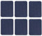 6Pcs Iron on Patches Fabric Repair Patches Iron-On Mending Fabric Navy Blue 4.9x3.7 for Clothes Repair, Pants, Bags Hole Repairing and Decoration