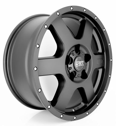 W-TEC WHEELS 1x Alufelge All Terrain schwarz 8x18 ET 55 passend für Lochkreis 5x118 / Mittenloch 71,1 mm/Radlast 1400 kg