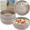 Sänger Kairo Clay | Steingut Schüssel Set 4 teilig, Müslischalen für 4 Personen, Schalen, kratz- mikrowellen- spülmaschinenfest, Kleine Schüsseln Tiefe Teller Grau 800 ml | VALUE COLLECTION