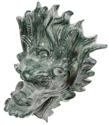 BESTOYARD Brunnen Attraktion Garten Wand Brunnen Wand Brunnen Im Freien Drachen Kopf Brunnen Im Freien Wasser Brunnen Garten Wasser Auslass Garten Ornament Brunnen Wasserhahn Harz