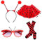 Bastwahl Ladybug Kostüm Mädchen Damen Zubehör Set - Lady Bug Spielzeug Marienkäfer Prinzessin Kostüm Mädchen Tüllrock Halloween Marienkäfer Geburtstagsparty Zubehör Geschenk für Mädchen