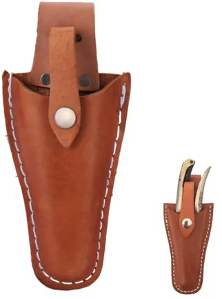 Funnaura Secateurs Holster, Belt Secateurs Cowhide Leather Pouch