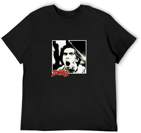 Machete Zombie Dawn of The Dead Casual Round Neck T Shirt Black S
