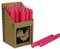 Kerzenfarm Harm Kerzen, 25 Stück Stabkerzen in Displaybox, 180mm x 22mm, Tropffrei, (pink 08)